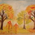 Майстер-клас «Вчимося малювати осінній пейзаж» (з використанням природного матеріалу)   Пора золотої осені-надзвичайно красиве явище в природі, але таке швидкоплинне, і дається нам, як ніби в розраду перед довгою зимою