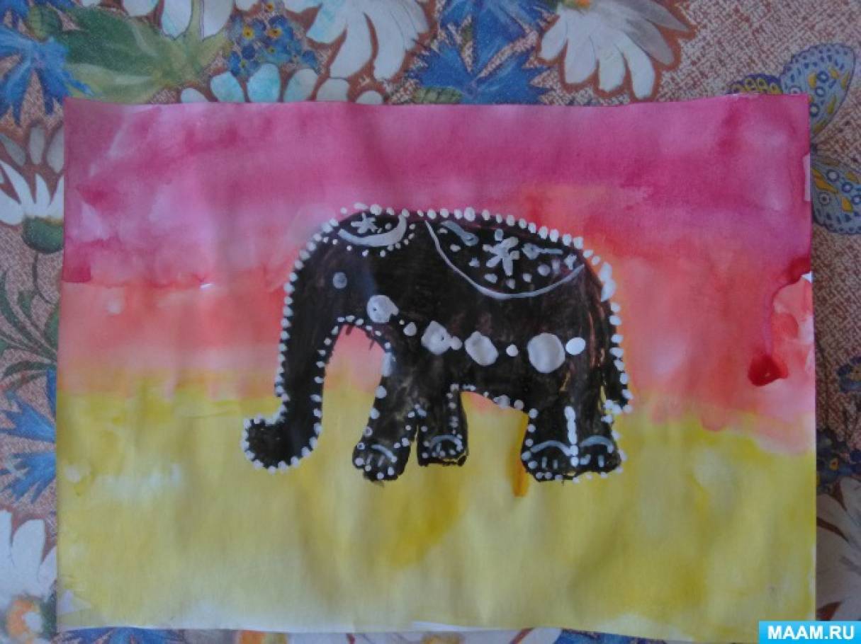 Дитячий майстер-клас «Малюємо слона в африканському стилі Тинга-Тинга»   Дитячий майстер-клас