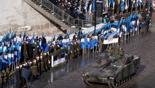 Естонія відзначає 100-річчя незалежності держави в зв'язку з чим в столиці країни Таллінні в суботу, 24 лютого, пройшов військовий парад