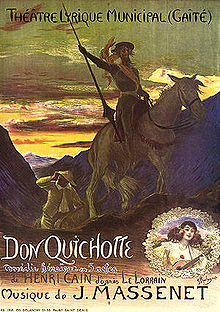 Опера Дон Кіхот Don Quichotte   композитор   Жюль Массне   Автор (и)   лібрето   Анрі Каен   Жанр   героїчна комедія   кількість дій   5   Рік створення   1909   перша постановка   19 лютого   1910   року